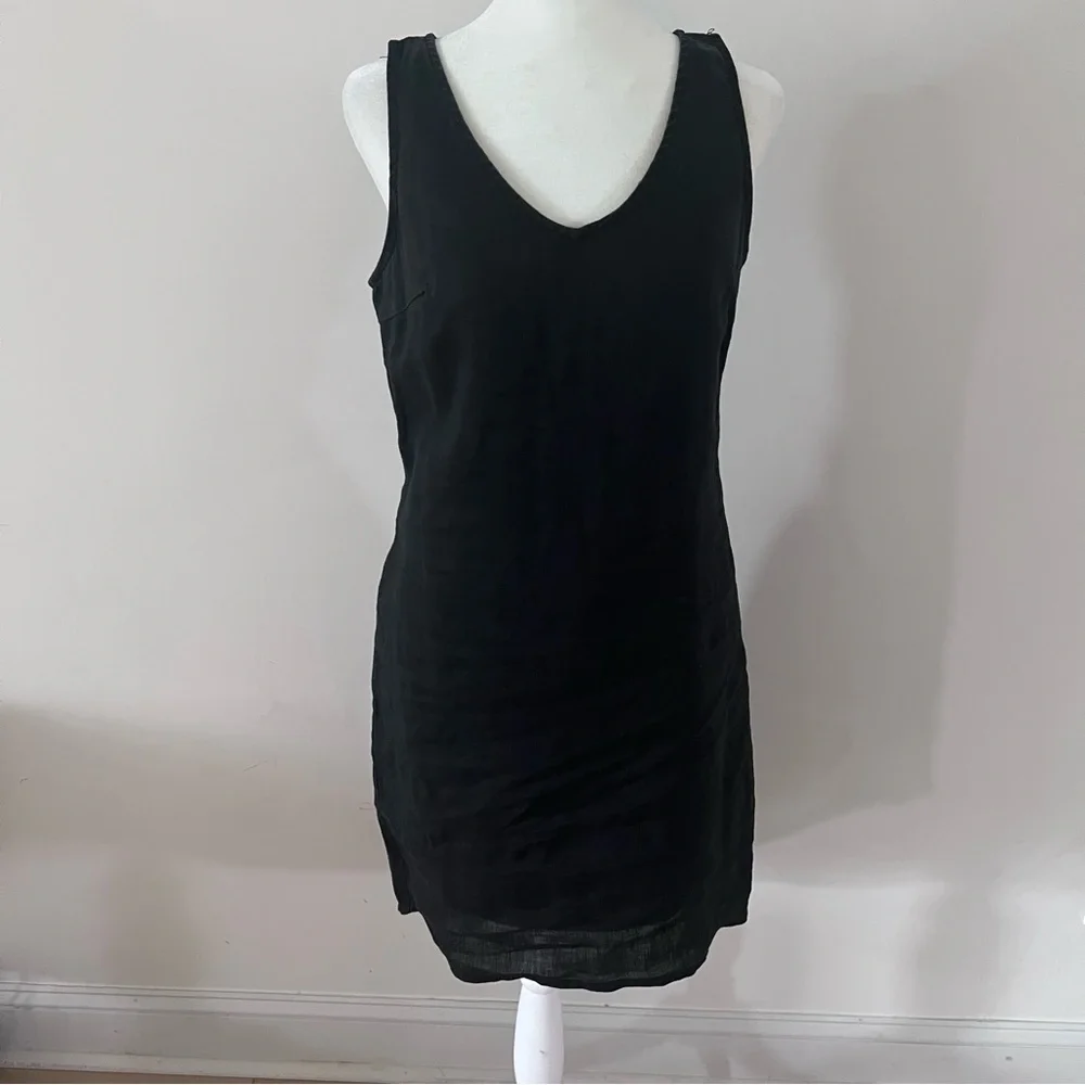 cynthia rowley black linen dress Lisbon Silk Linen Shirt Dress